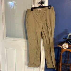 Austin Trading Co. Khaki Pants with Pink Trim